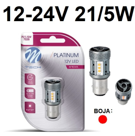 LED AUTO SIJALICA P21|5W 12V-24V CANBUS CRVENA LB853R-01B M-TECH